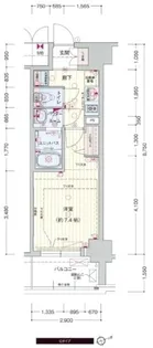 プレサンス ジェネ 浅草EAST【6階】の間取り