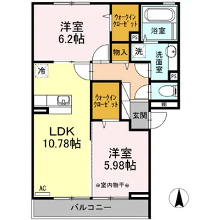 カルデア【2階】の間取り
