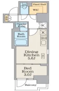 クレストコート門前仲町【5階】の間取り