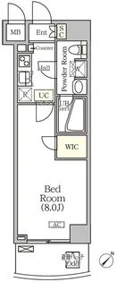アジールコート門前仲町【7階】の間取り
