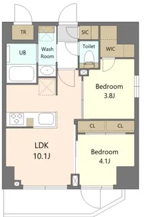 SーRESIDENCE浅草CLARITY【5階】の間取り