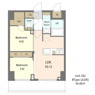 SーRESIDENCE浅草CLARITY【6階】の間取り