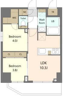 SーRESIDENCE浅草CLARITY【5階】の間取り