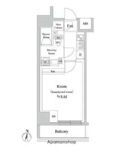 東京都墨田区両国1丁目【マンション】の間取り