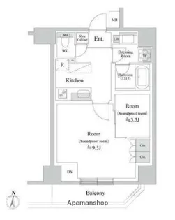 東京都墨田区両国1丁目【マンション】の間取り