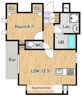 東京都墨田区千歳3丁目【マンション】の間取り