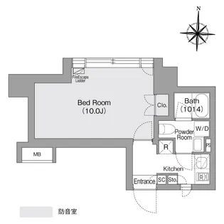 コンフォリア・リヴ森下MUTIO【3階】の間取り