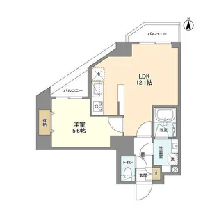 ウェルスクエア錦糸町SOUTH【4階】の間取り