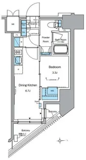 ルフォンプログレ田原町【8階】の間取り