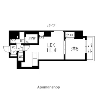 東京都台東区台東1丁目【マンション】の間取り