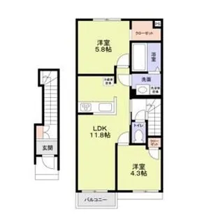 ALBA BEL【2階】の間取り