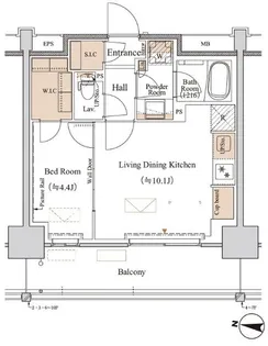 ブランシエスタ木場【10階】の間取り