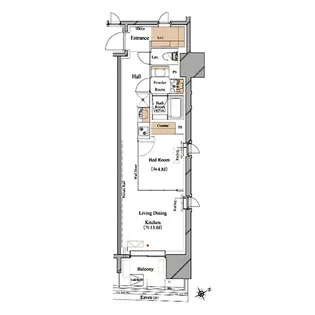 ブランシエスタ浅草蔵前【6階】の間取り