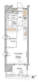 ブランシエスタ浅草蔵前【6階】の間取り