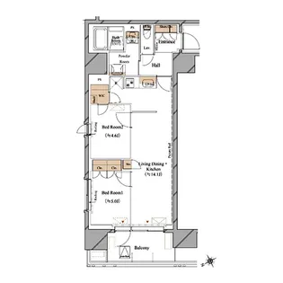 ブランシエスタ浅草蔵前【12階】の間取り