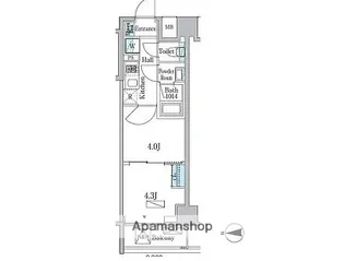 東京都江東区深川2丁目【マンション】の間取り