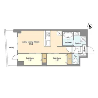 アルファコート曳舟2【6階】の間取り