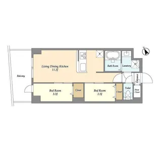 アルファコート曳舟2【7階】の間取り
