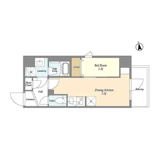 グランカーサ上野松が谷【8階】の間取り