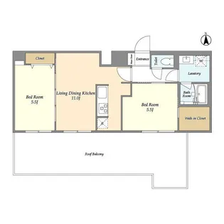 グランカーサ尾久【7階】の間取り