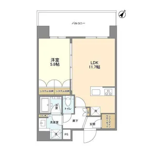 ブランシエスタ浅草千束【12階】の間取り