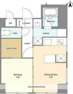インプルーブ両国【4階】の間取り