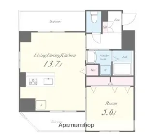 東京都江東区東陽1丁目【マンション】の間取り