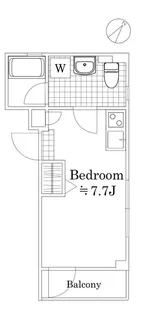 アパートメントTS02【4階】の間取り
