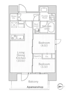 NIDO MOTOASAKUSA【10階】の間取り