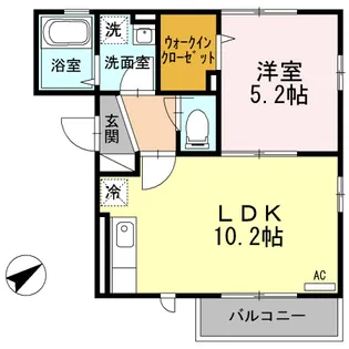 サンクレール【2階】の間取り
