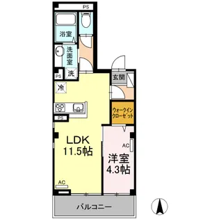 コンフォートK【3階】の間取り