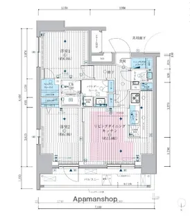 メインステージ新御徒町【11階】の間取り