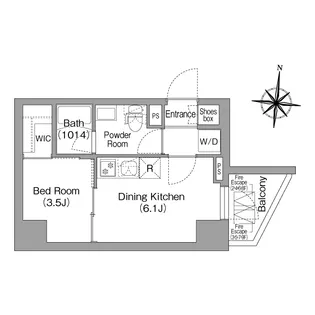 コンフォリア・リヴ木場EASTⅠ【8階】の間取り