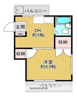 コーポイシイ【4階】の間取り