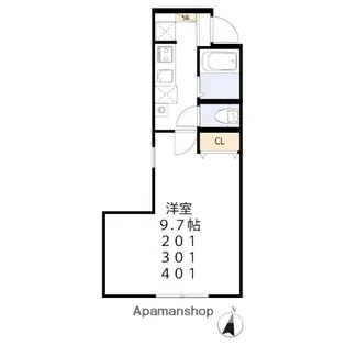 GRACE MINOWA【3階】の間取り