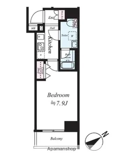 VALORE QUALITA ASAKUSABASHI【4階】の間取り