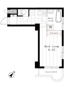 セブンスターマンション門前仲町【504号室号室】の間取り