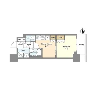 リビオメゾン浅草雷門【5階】の間取り