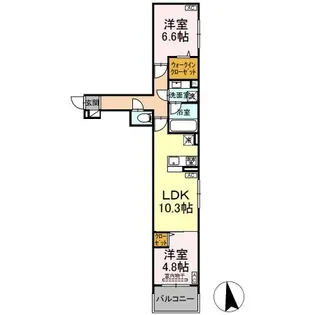 セレスティア谷中【3階】の間取り