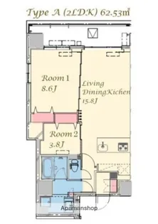 スプランディッド上野NORTH【12階】の間取り
