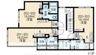 フィオーネ亀有【2階】の間取り