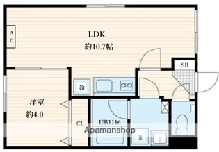 ALATO森下Ⅱ【3階】の間取り