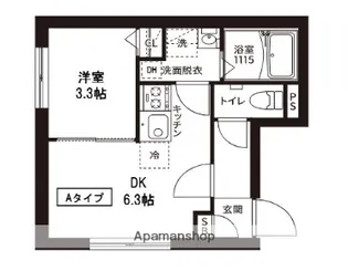 レピュア菊川駅前レジデンス【4階】の間取り