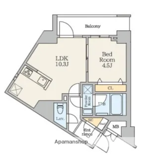 S−RESIDENCE曳舟BERENZA【5階】の間取り
