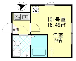 グランツ堀切【1階】の間取り