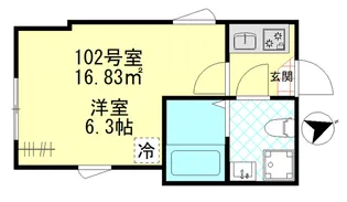 グランツ堀切【1階】の間取り
