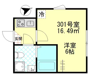 グランツ堀切【3階】の間取り