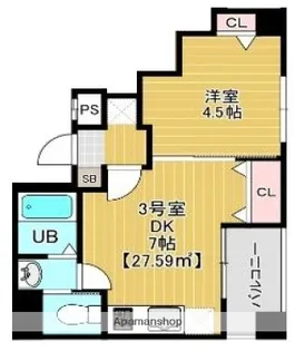 BLOOM 南千住【4階】の間取り