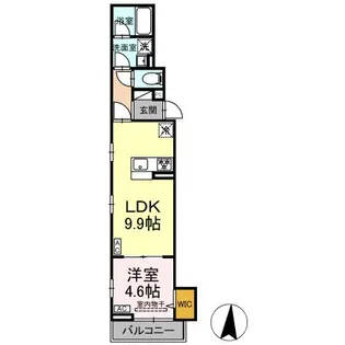 セレスティア東保木間【2階】の間取り