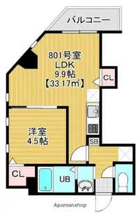 ソラトワーヌ【8階】の間取り